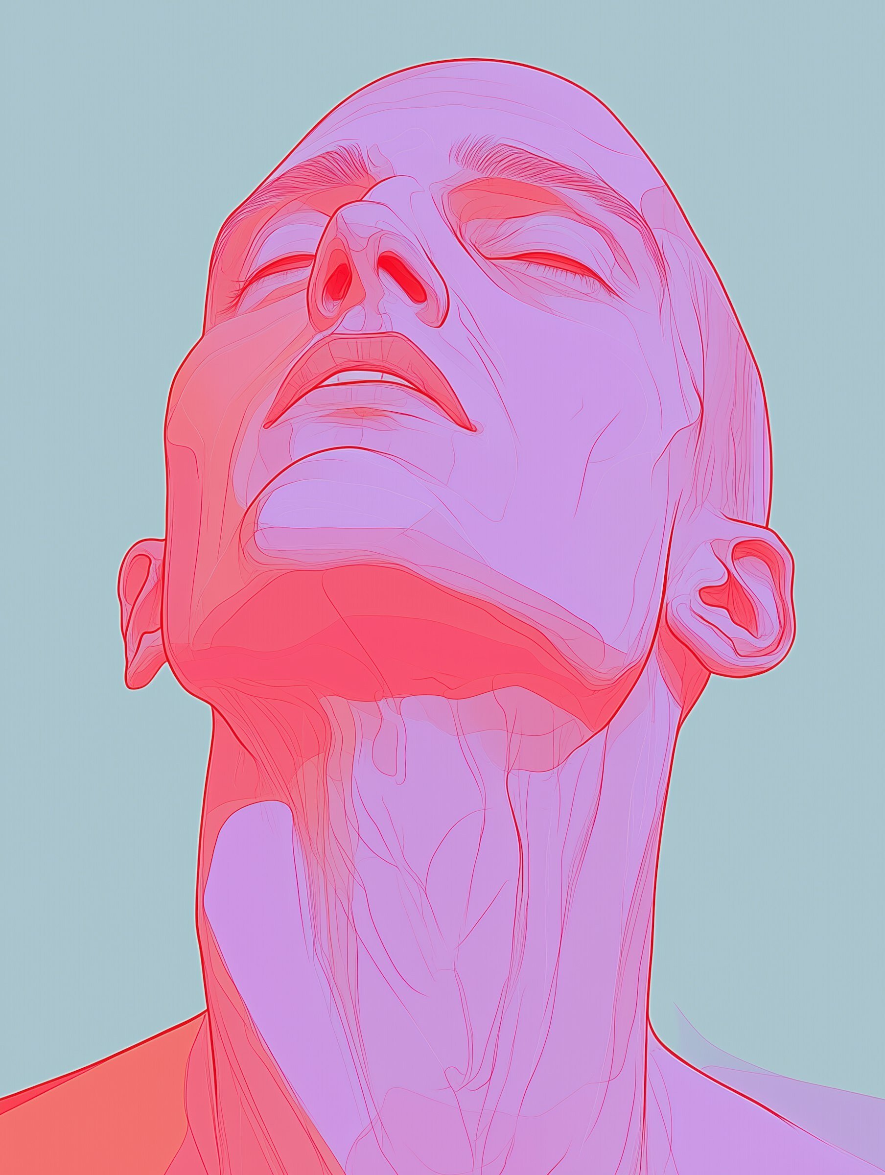 Stylized Human Face Illustration Stylized Human Face Illustration